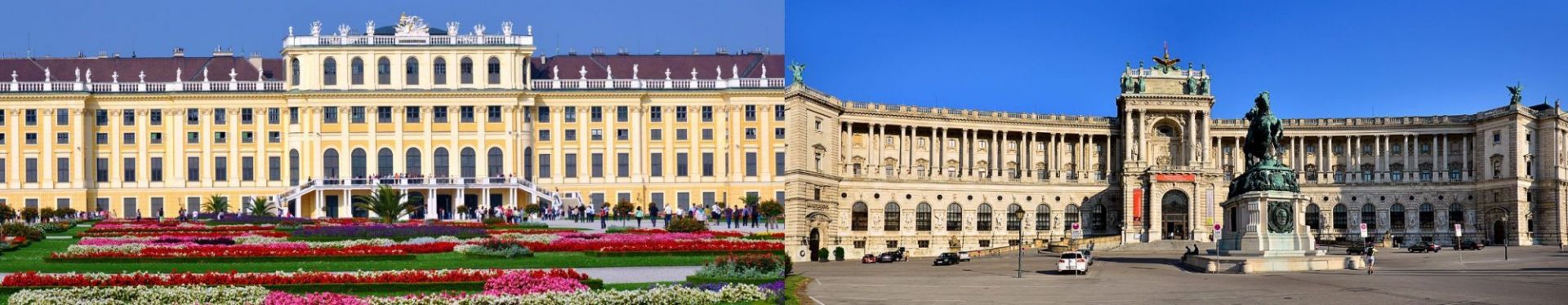 Die Wiener Hofburg und Schloss Schönbrunn